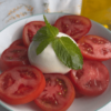 burrata salad with olive oil